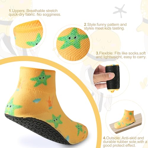 Image of RANDY SUN Barefoot Quick-Dry Sand Beach Socks, Breathable Seamless Yoga Sock With TPE Sole