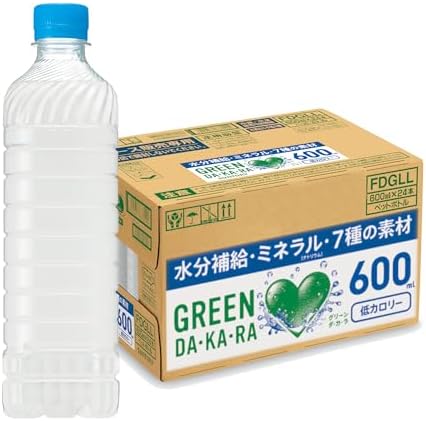 （19:30時点） GREEN DA・KA・RA(グリーンダカラ) サントリー グリーンダカラ ラベルレス スポーツドリンク ペットボトル (冷凍兼用) (熱中症対策) 600ml ×24本 まとめ売り実施中