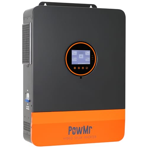 Image of PowMr Solar Inverter 6500W 48Vdc to 120V/240Vac with Touchscreen, Split Phase Hybrid Inverter Dual MPPT, Support Parallel Operation & Battery-Less Mode for Home Backup and Off-Grid System【Updated】