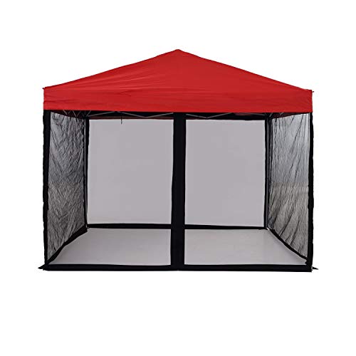 PCAFRS Mosquito Net with Zipper for Outdoor Camping Mosquito Net DIY Canopy Screen Wall Outdoor Mosquito Net for 10 x 10' Patio Gazebo and Tent (Only Mosquito Net Outdoor Tent Not Including)