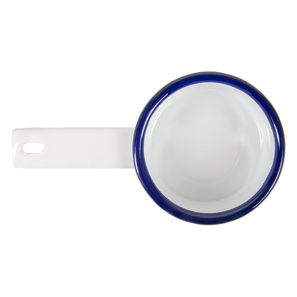 García de Pou 6 Unidades - Mini Ollas 'Enamelware' 100 Ml 14,6X8X3 Cm Blanco Hierro Esmaltado