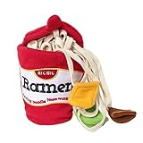 Teahutty Dog Puzzle Toys, Dog Chew Toys Ramen Noodle Cup Puppy Sniffing Toys Dog Plush Toy Hide and Seek Puzzle Nose Work Interactive Toy for Small/Medium Dogs(Red)