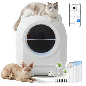 JUMMICO Elektrische kattenbak, zelf...