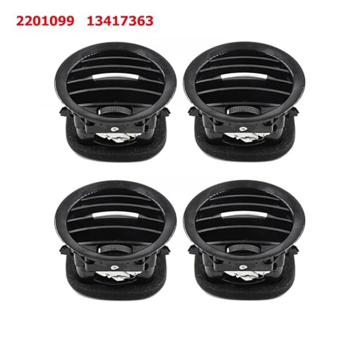 Bouches d'aération chrome Opel Adam et Corsa D grille de climatisation x4 - 2