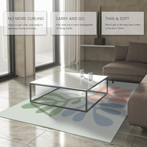 Tapis de salon boho chic lavable beige pour une ambiance feutrée - 5