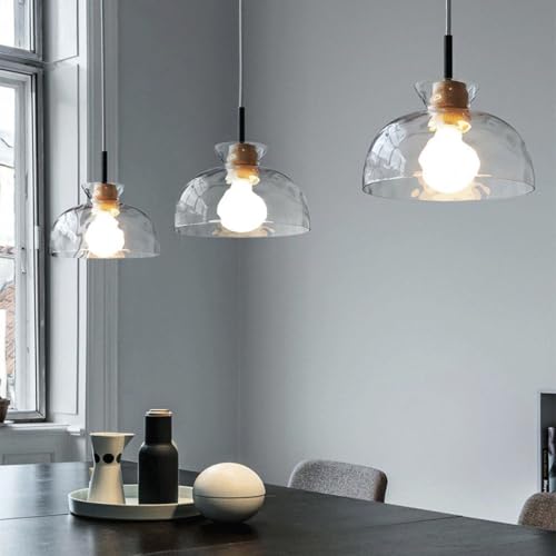 Suspension de plafond encastrée lustre de style simple en verre - 3