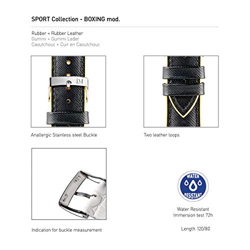 Morellato Bransoletka unisex, kolekcja sport, boks, guma i skóra, A01X4762797