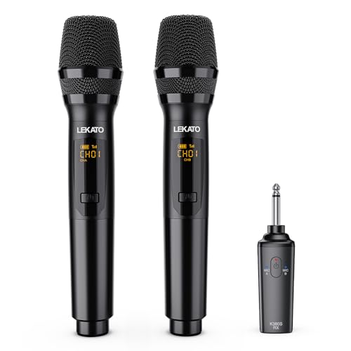 Amazon.co.jp: LEKATO K380Sワイヤレスマイク 充電式ダイナミック