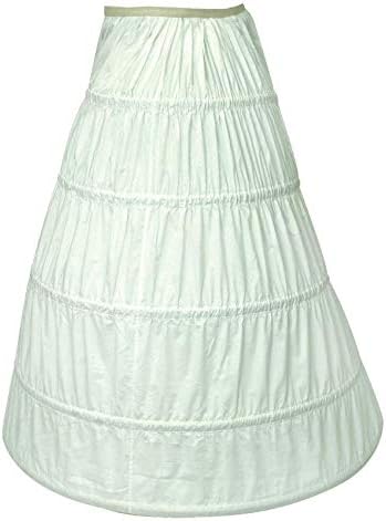 Windlass Renaissance Hoop Skirt Farthingale Under Skirt (S/M) White