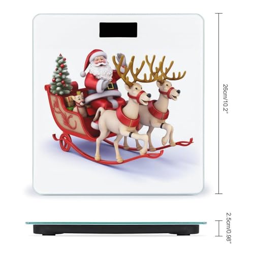 Báscula Digital de Baño diseño Santa Claus Reno Trineo miniatura 2