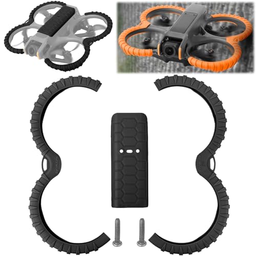 Honbobo Avata 2 Garde d'hélice Compatible avec DJI Avata 2 Protecteur Avata2 Couverture de Drone Anneau Anti-Collision Avata2 Étui de Protection Accessoires (Black)