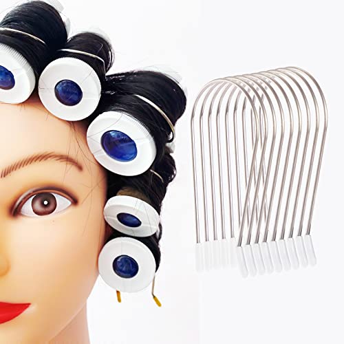 Large Hot Curler Clips Replacement Pins Hot Roller Strong Securing Clips, for 1 ½ inch Hot Roller Kit with Organizer Box(20 Pcs Medium, 1 ½ inch)