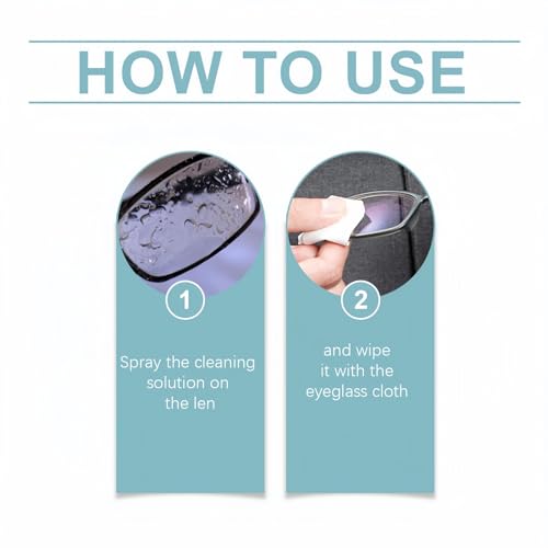 Gartiage Brille Kratzer Entferner für Brillen, Brille Reiniger Spray, Brillen Linse Kratzer Entferner (1PCS)
