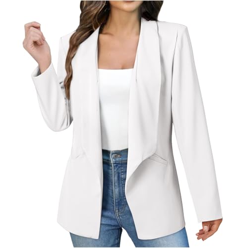 Women Business Casual Blazers 2025 Summer Fall Lightweight Long Sleeve Open Front Work Suit Jacket Fashion Clothing Fashion4