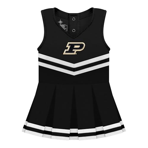 Image of College Baby NCAA Officially Licensed Cheerleader Bodysuit Dress - Team Logo, Multiple Colors, for Baby Girls - (0-24 Months)