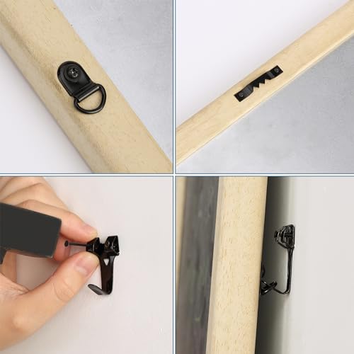 Image of Mr. Pen- Picture Hanging Kit, 220 pcs, Black, Assorted Hooks, Nails | Sawtooth Hangers, D-Rings, Steel Wire, Ring Hooks, Home Wall Mount Hardware for Frames, Canvas, Decor