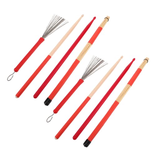 Set de Baquetas con Cepillos y Bolsa para Percusión