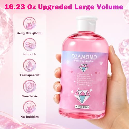 Image of 16OZ Diamond Painting Sealer Protectant Brightener, Diamond Art Glue