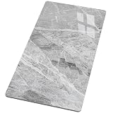 SSTBLEV Rectangle Table Top,55.1 ” x 27.5 ” Grey Sintered Stone Tabletop, DIY Replacement & Cover Marble Desktop, Scratch & Wear Resistant, Easy to Clean, Suitable for Indoor & Outdoor