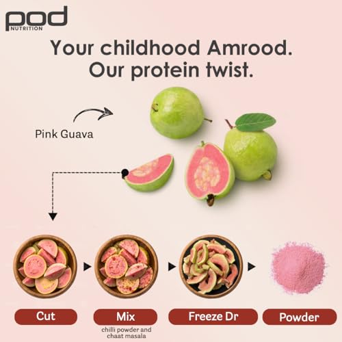 Image of Pea Protein Isolate Powder | Vegan Plant Protein, No Added Sugar, Dairy Free| Clean & Easy to Digest with Essential Amino Acids (500 Grams, Mexican Guava)