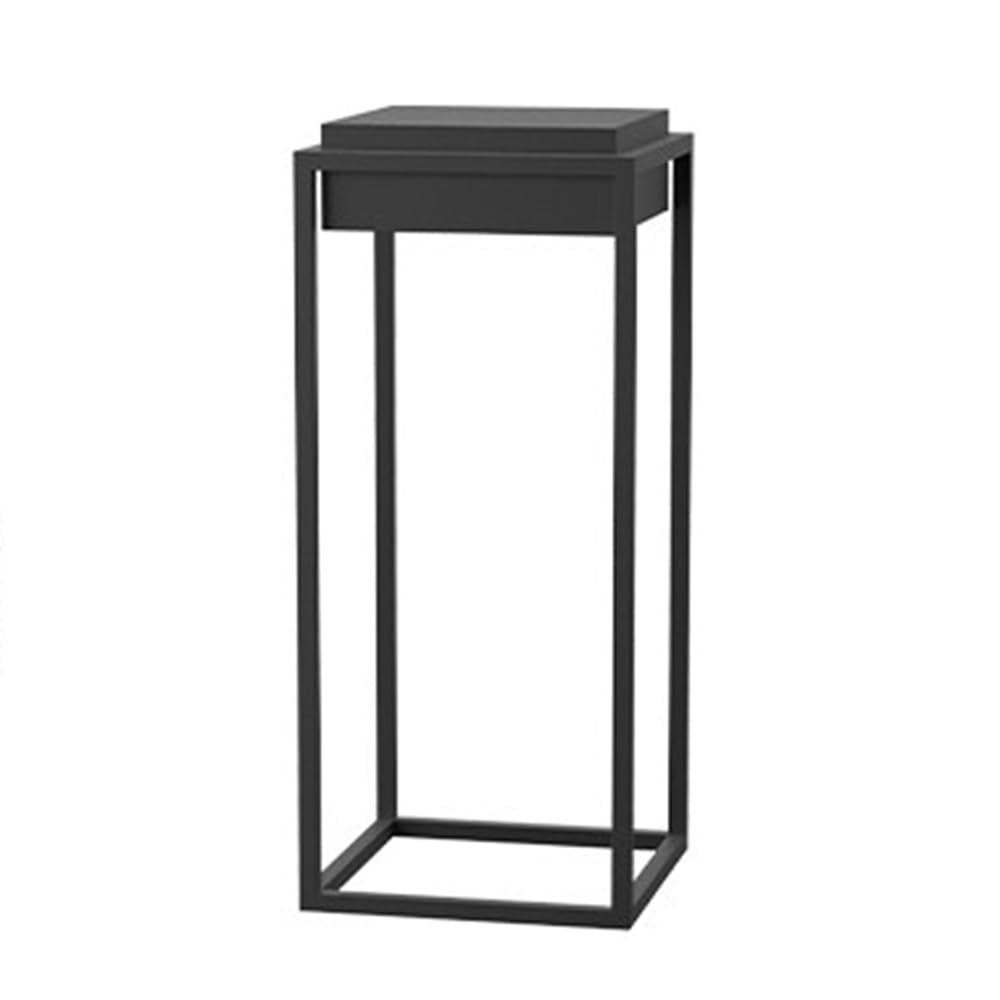 HCIPJQY Solar Metal Pillar Lamp Waterproof, Modern Stainless Steel Column Lamp Minimalist Solar Post Light for Landscape Garden Deck Garden Patio Wall Columns IP65 Auto On/Off
