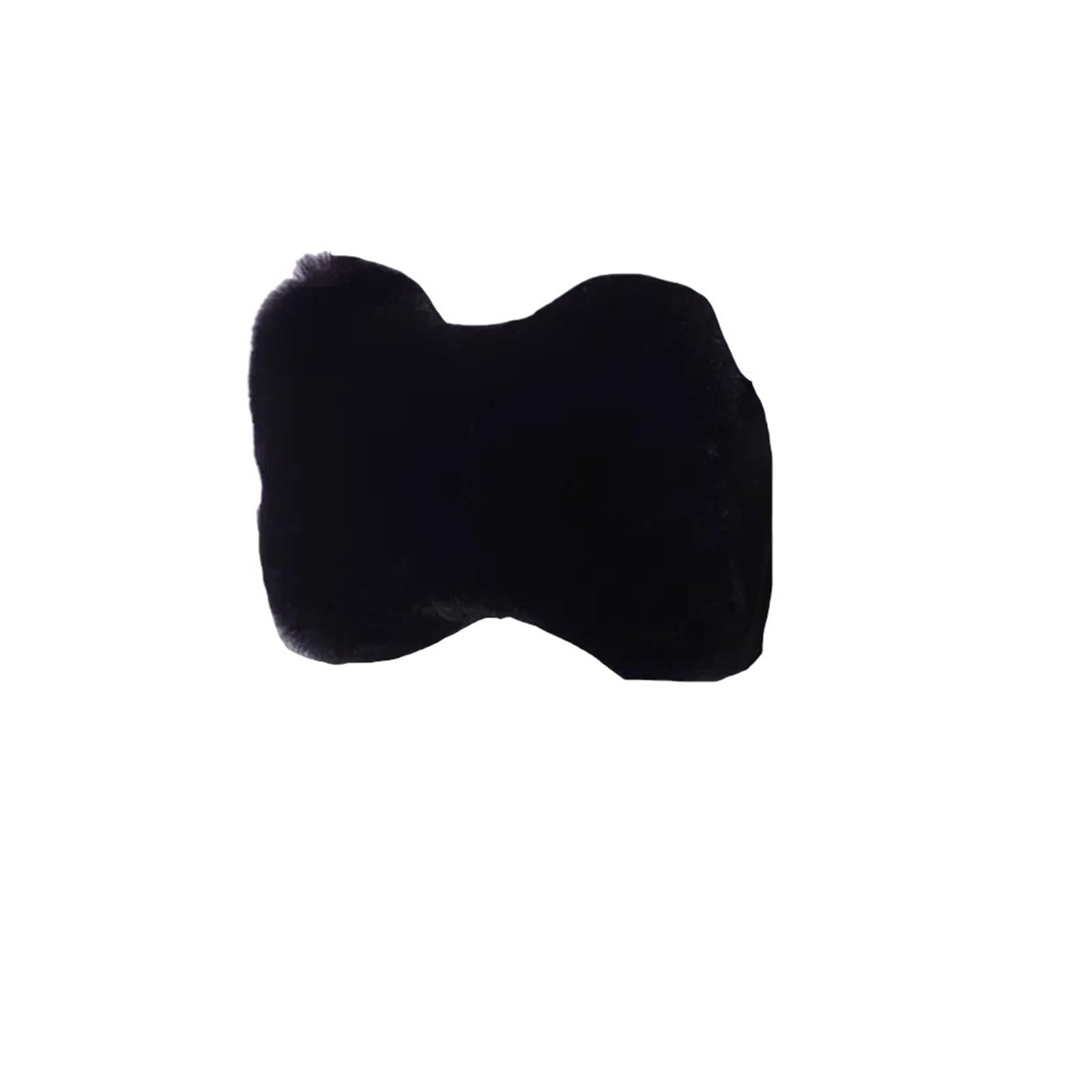 ATUMY Car Seat Pillow 1Pc Winter Car Neck Pillow Plush Car Seat Neck Rest Comfort Warmth Interior Accessories Car Headrest(Black-1Pc)