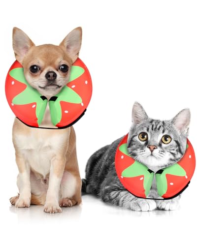 Image of MIDOG Inflatable Dog Cone, Donut Recovery Collar After Surgery, X-Small