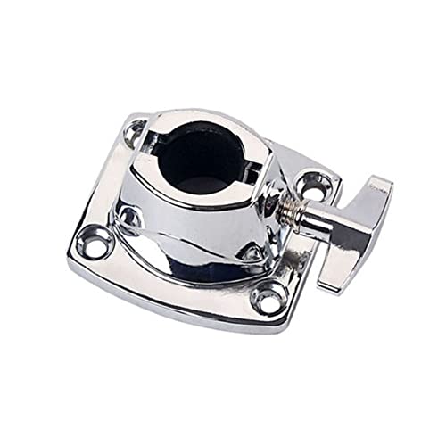 Abaodam 3pcs Tom Cymbal Holder Clamp Accesorio Ligero para Percusión Base de Tom Plateado miniatura 5