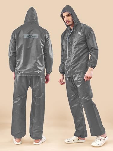 Image of LUX VENUS Reversible Rain Coat for Men.