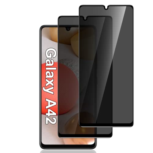 Film anti-espion pour Samsung A42 5G verre trempé anti-rayures vitre écran noir