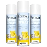 Oputec 3 x 500ml Spray de démoulage pour Les Applications créatives : Agent de démoulage avec Effet Anti-adhérent pour moules en Plastique, moules en Silicone, béton créatif - Made in Germany