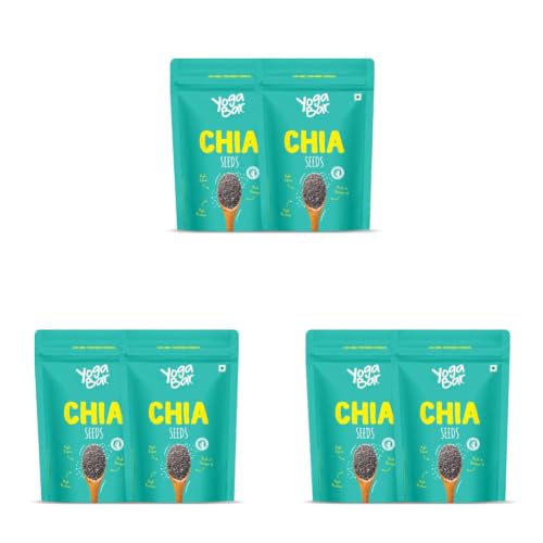 Image of Yogabar Chia Seeds 1Kg (500g x Pack of 6)
