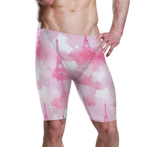 Paris Eiffel Tower Men's Swimsuit Swim Jammers L B0402104