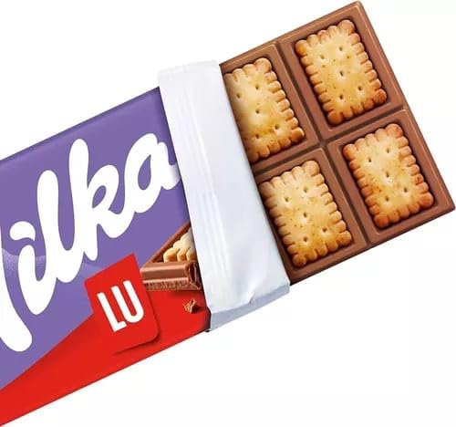Milka LU Biscotti al Cioccolato, 87g, Confezione da 18 Pezzi