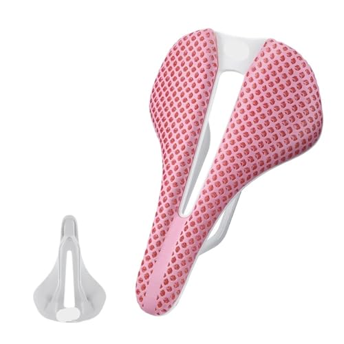 BIKING 3D�v�����g���]�ԃT�h�� T700 �J�[�{���t�@�C�o�[ �\�t�g�V�[�g�N�b�V���� �Ռ��z�� ���[�h�o�C�N �y�� 158MM(158mm Wide Pink)