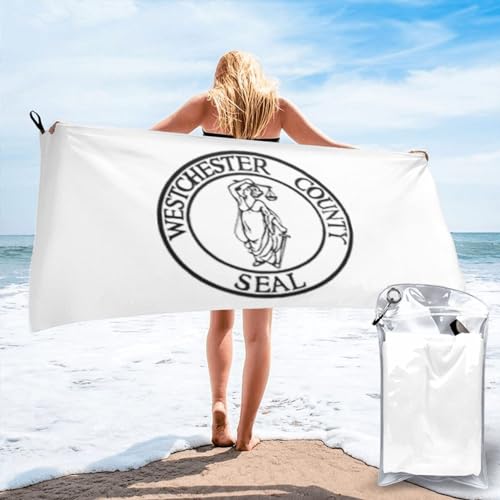 SIYTUAU Westchester County Seal Bath Towel 27.5"x55