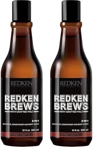 REDKEN - Champú, acondicionador y gel de ducha 3 en 1 para todo tipo de cabello (Paquete de 2)