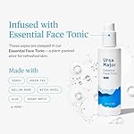 Ursa Major Essential Face Wipes | Natural, Biodegradable, Cruelty-Free | Cleanse, Exfoliate, Soothe and Hydrate | Individually Wrapped | 20 Count - Image 4