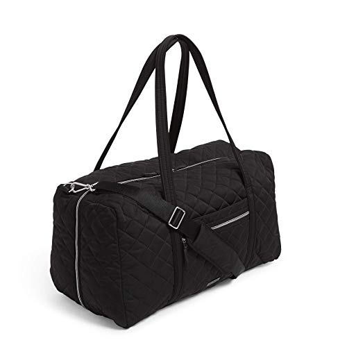 Vera Bradley Women's Performance Twill Lay Flat Travel Duffel Travel Bag, Black, One Size