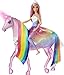 Barbie - Dreamptopia Muñeca con pelo rosa y su unicornio luces mágicas...