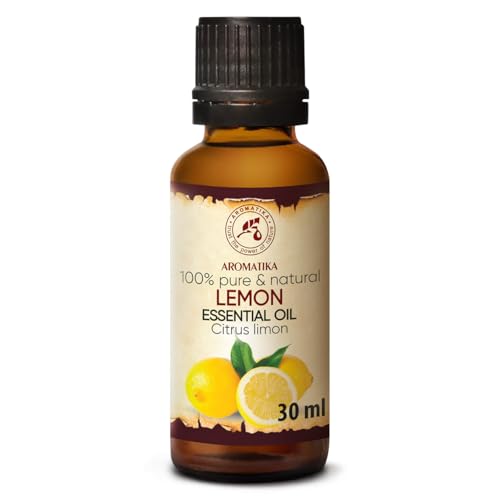 Aceite Esencial Limón 30ml - Citrus Limon - Aromaterapia - Aceite de Limón 100% Puro & Natural para Cuidado Cuerpo - Uñas - Relajación - Buen Humor
