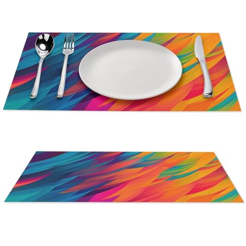 Sets de table lavables en PVC la solution idéale contre les taches de repas