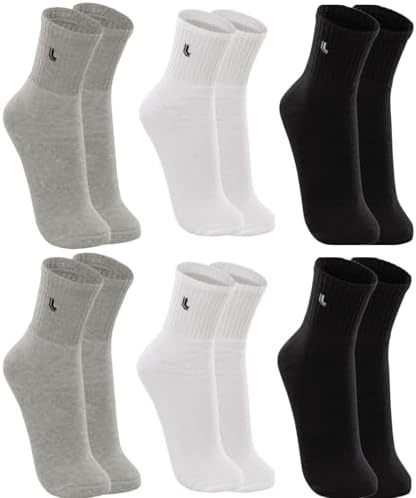 Kit 6 Pares Meias Lupo 3245 Cano Médio Algodão - Sortido