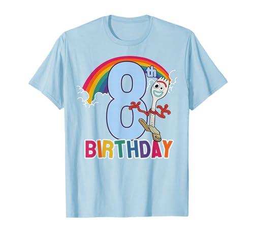 T-shirt Forky Toy Story 4 anniversaire 8 ans arc-en-ciel souvenir magique