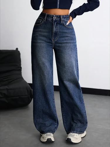 Image of Nifty Women's Denim Stretchable High Waist Baggy Jeans for Women