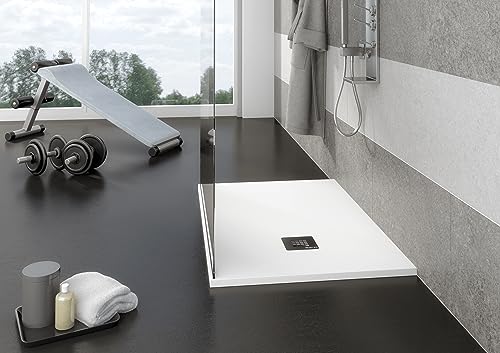 Solidstone Piatto Doccia In Marmoresina Tutto Pieno H 2,8Cm Bianco (90X120) - 6