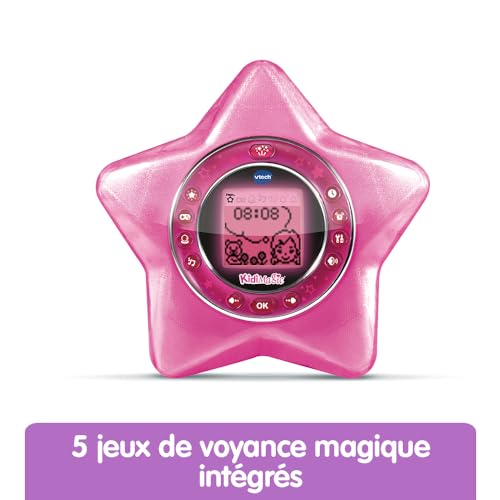 VTech KidiMagic Starlight Radio Réveil Enfant 9 en 1 Étoile avec Effets Lumineux Projection de 'Heure au Plafond Enceinte Jeux Cadeau Enfant de à Contenu en Français - vue 5