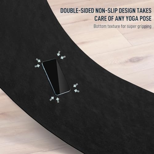 Sportneer Yoga Mat - 72” x 26” x 4mm Thick Extra Long and Wide Non Slip Exercise & Fitness Mat for for All Types of Yoga, Pilates & Floor Workouts, Home Gym Studio - Image 6
