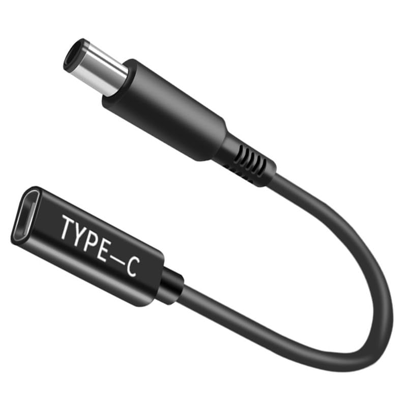 100W PD USB Type C Power Cable with DC 7.4x5.0mm Adapter Male Output Connector Cable, USB C to DC Adapter Made for Dell Latitude Laptop Series