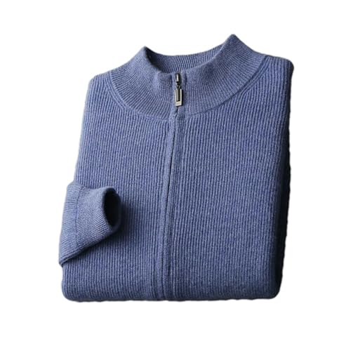 Pull pour homme en maille épaisse et chaude veste zippée anti-froid automne hiver